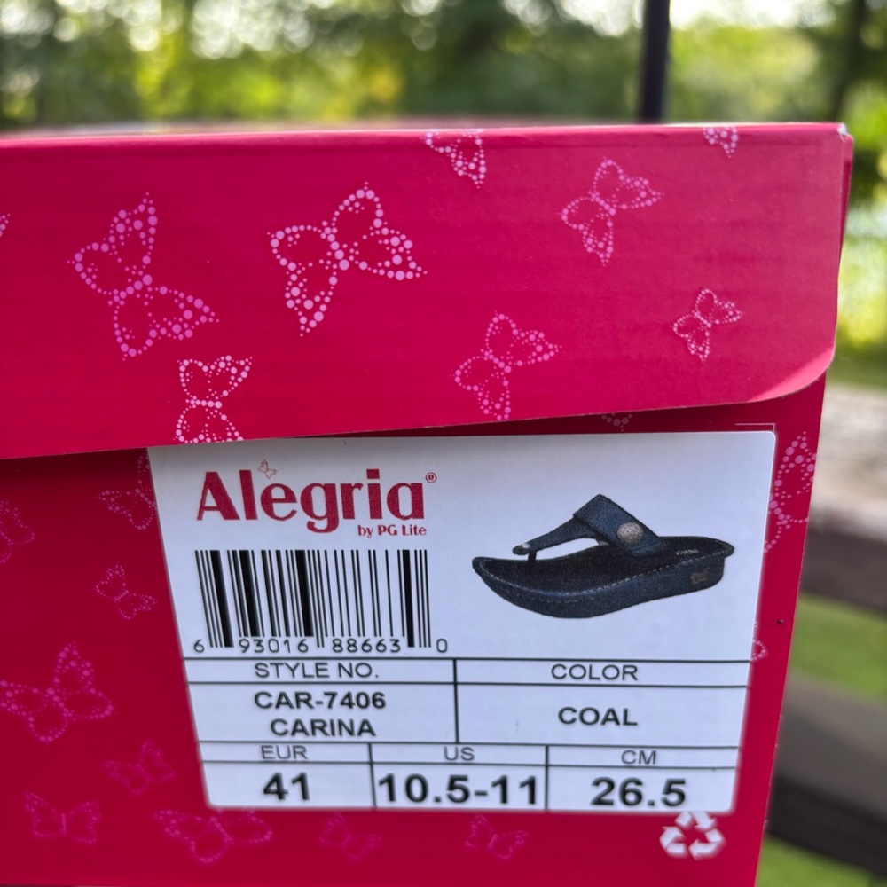 ALEGRIA Carina Thong Comfort Sandals 10.5 11 ~New! - Picture 7 of 10